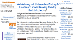 Desktop Screenshot of blog-linktausch.de